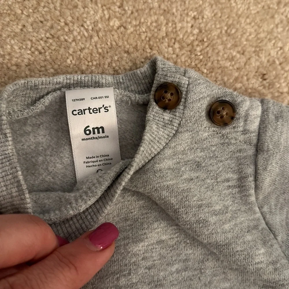 Carter’s Bear Pocket Sweatshirt 6months